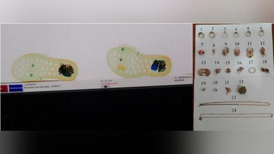 Изрображение 'На границе остановили гражданку с золотыми украшениями в подошве'