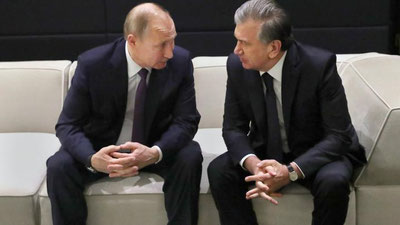 'Shavkat Mirziyoev va Vladimir Putin Afg`onistonda yuzaga kelgan tahlikali vaziyatni muhokama qilishdi'ning rasmi