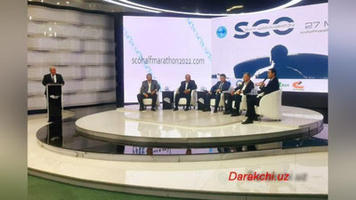 'Айни дамда ШҲТ халқаро яриммарафони тайёргарлик жараёнларига бағишланган матбуот анжумани ўтказилмоқда'ning rasmi