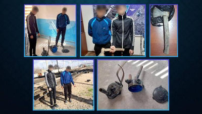 'Toshkent viloyatida o`smir bolalar temir yo`ldagi qurilmani o`g`irlab sotishga urindi'ning rasmi