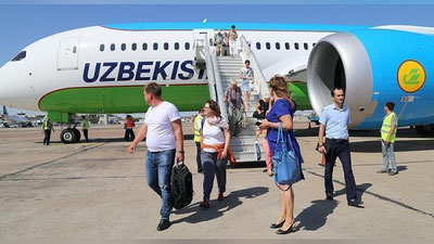 'Bayram kunlari viloyatlarga samolyotlarda etkaziladigan yo`lovchilarning soni 12 400 dan 18 200 taga etkaziladi'ning rasmi
