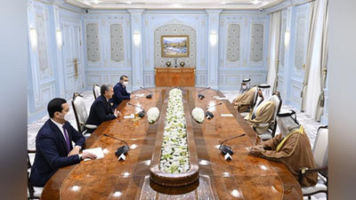 Изрображение 'Президент Узбекистана принял министра энергетики и инфраструктуры ОАЭ'