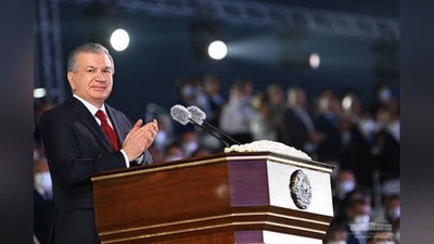 Изрображение 'Президент Узбекистана поздравил соотечественников со знаменательной датой'