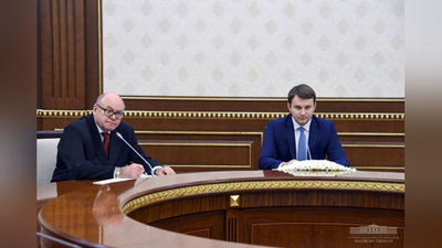 Изрображение 'ПРЕЗИДЕНТ УЗБЕКИСТАНА ПРИНЯЛ МИНИСТРА ЭКОНОМИЧЕСКОГО РАЗВИТИЯ РОССИИ'