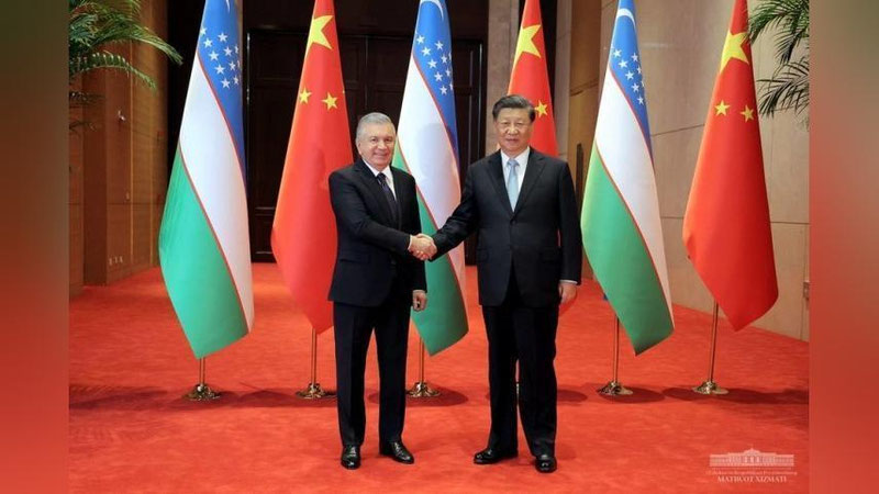 'Shavkat Mirziyoev Si Szinpin bilan muzokara o`tkazdi'ning rasmi