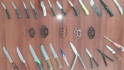 Изрображение 'В ходе мероприятия "Клинок" в Андижане изъяли 356 острых и колющих предметов'