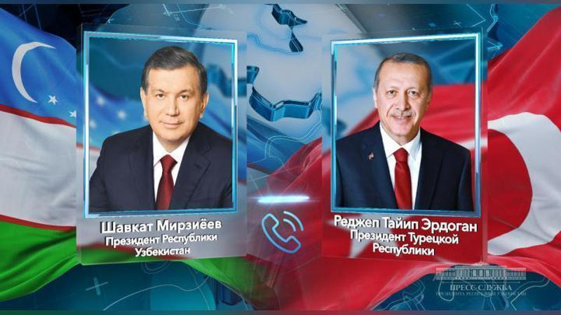 Изрображение 'ГЛАВА УЗБЕКИСТАНА ПРИГЛАСИЛ ПРЕЗИДЕНТА ТУРЦИИ ПОСЕТИТЬ НАШУ СТРАНУ'