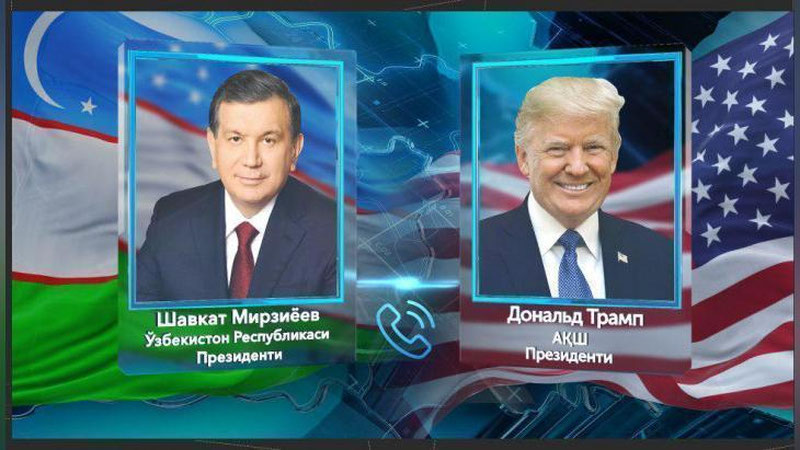 'ЎЗБЕКИСТОН ВА АҚШ ПРЕЗИДЕНТЛАРИНИНГ ТЕЛЕФОН ОРҚАЛИ МУЛОҚОТИ ЎТДИ'ning rasmi