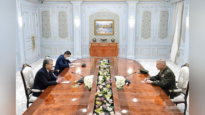 'Shavkat Mirziyoev AQSh delegasiyasini qabul qildi'ning rasmi