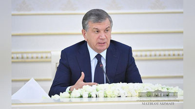 'Шавкат Мирзиёев раислигида навбатдаги йиғилиш бўлиб ўтади'ning rasmi