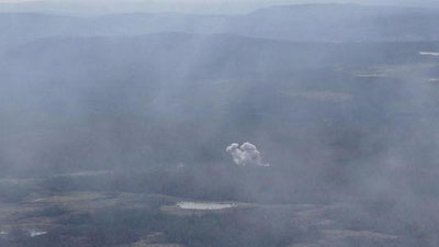 'Shvesiyada o`rmon yong`inlari o`chog`iga bombalar tashlanmoqda (Video)'ning rasmi