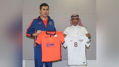 'OChL–2017. “Al-Jaish” vakillari oq, “Bunyodkor” qizg`ish rangli futbolkalarda o`ynaydi 'ning rasmi