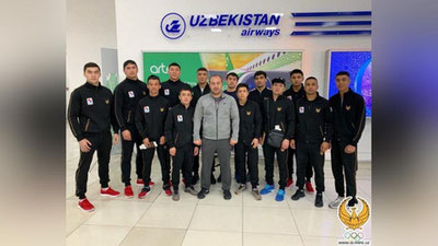 Изрображение 'СБОРНАЯ УЗБЕКИСТАНА ПО БОКСУ ОТПРАВИЛАСЬ В БАКУ'