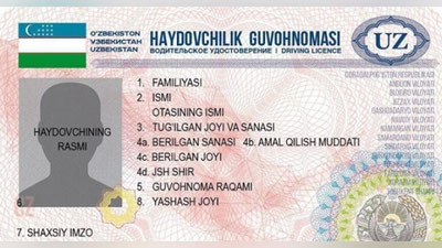 'Yangi haydovchilik guvohnomasini almashtirish qanchaga tushadi?'ning rasmi