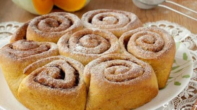 Изрображение 'ТЫКВЕННЫЕ БУЛОЧКИ С ОРЕХАМИ'