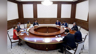 Изрображение 'Президент принял делегацию Всемирного банка'