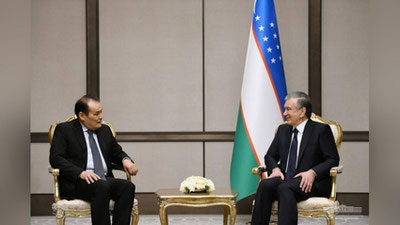 Изрображение 'Президент Узбекистана принял Генсека Совета сотрудничества тюркоязычных государств'