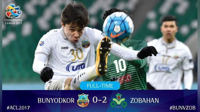 'OChL–2017. “Bunyodkor” o`z maydonida “Zob Ahan”ga imkoniyatni boy berdi 'ning rasmi