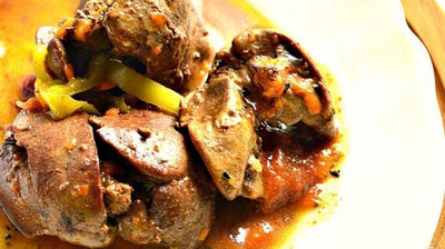 Изрображение 'ПЕЧЕНЬ, ТУШЕННАЯ С ОВОЩАМИ'