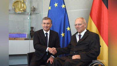 Изрображение 'ПОСЛЕ ВСТРЕЧИ С ГЛАВОЙ БУНДЕСТАГА ПРЕЗИДЕНТ УЗБЕКИСТАНА ОТБЫЛ В МЮНХЕН'