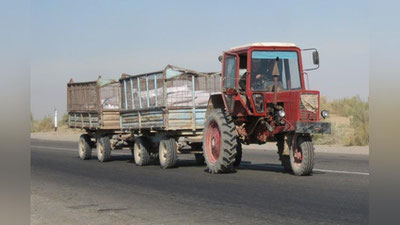 'Buxoroda ichki ishlar xodimi traktorni boshqarayotgan mast haydovchini to`xtatishga urindi (video)'ning rasmi
