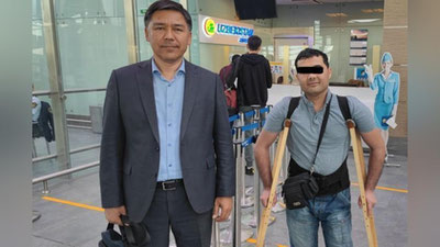 'Россияда баландликдан йиқилиб, оғир тан жароҳати олган ўзбекистонлик йигит Ватанга қайтарилди'ning rasmi