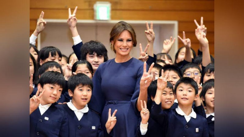 'YaPONIYa IMPERATORI MELANIYa TRAMPNI SIPO KO`RINIShGA MAJBUR QILDI'ning rasmi