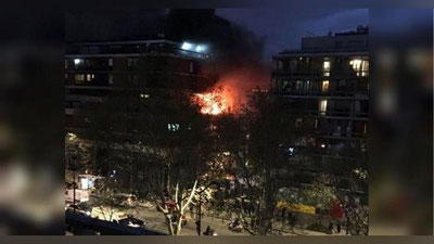 'Parijdagi turar joylardan birida yong`in va portlash sodir bo`ldi (Video) 'ning rasmi