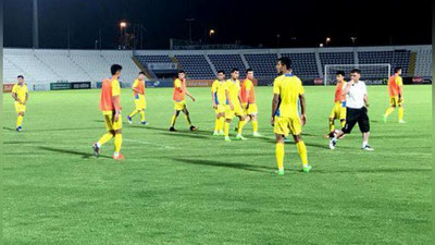 'Ўзбекистон U-22 терма жамоаси расмий машғулот ўтказди 'ning rasmi