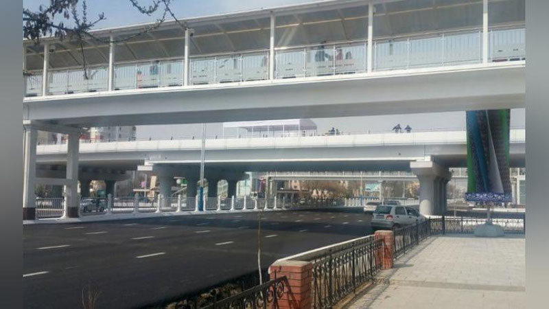 Изрображение 'ПРЕЗИДЕНТ ОСМОТРЕЛ НОВЫЙ МОСТ НА ПЕРЕКРЕСТКЕ УЛИЦ БУНЕДКОР И МУКИМИ'