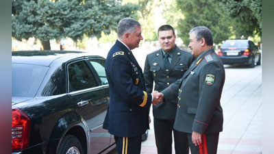 '​Abdusalom Azizov AQSh Milliy gvardiyasi delegasiyasini kutib oldi'ning rasmi