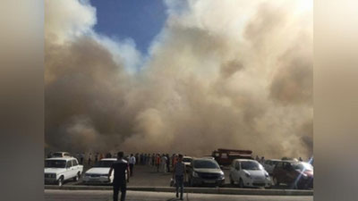 Изрображение 'В СТОЛИЦЕ ПРОИЗОШЕЛ КРУПНЫЙ ПОЖАР (ФОТО)'