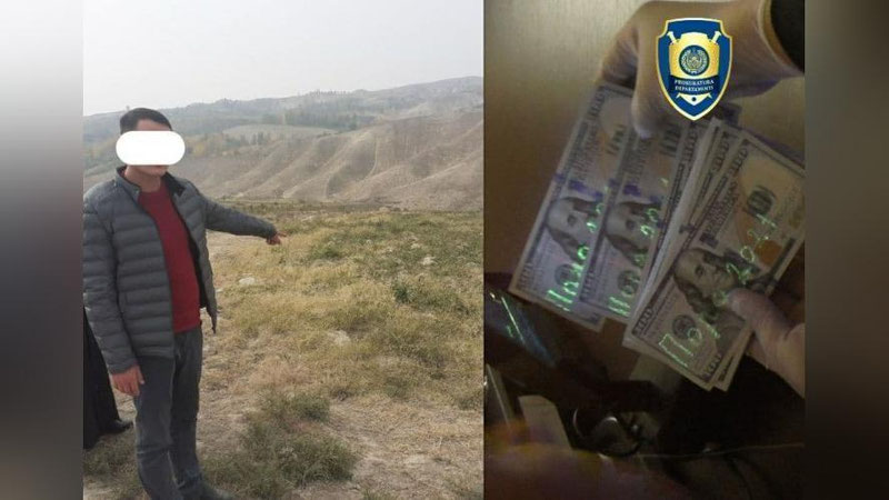 'Uychi tumanida fermer xo`jaligiga tegishli bo`lgan er maydonini sotmoqchi bo`lgan firibgar ushlandi'ning rasmi