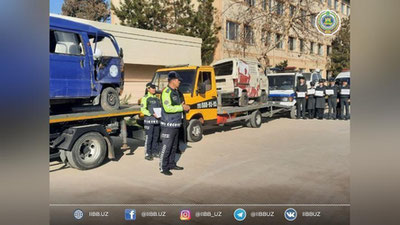 '"Авария"га учраган машиналар Тошкент кўчалари бўйлаб "саёҳат қилди"'ning rasmi