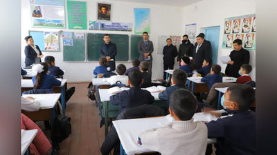 'Xalq ta`limi vazirining tashrifidan so`ng Sirdaryodagi maktab ta`mirlanadigan bo`ldi   'ning rasmi