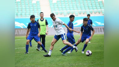 'Футбол мухлислари ва журналистлар билан тўлиб тошган анжуманлар хонаси. Бугун "Бунёдкор" стадионида нималар бўлди?'ning rasmi