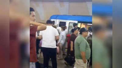 'Тошкент метросида носозлик юзага келди. Йўловчилар туширилган'ning rasmi