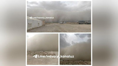 'Навоий ва Бухоро вилоятининг кўплаб ҳудудларида кучли шамол ва чанг-қум бўронлари кузатилмоқда'ning rasmi
