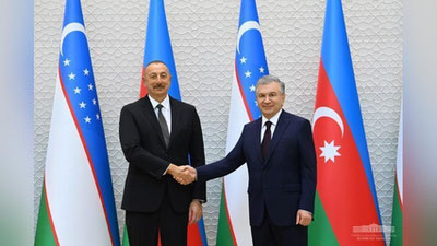 'Кўксаройда Илҳом Алиевни расмий кутиб олиш маросими бўлиб ўтди (фото)'ning rasmi