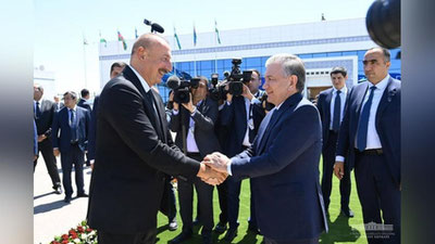 'Озарбайжон Президентининг Ўзбекистонга ташрифи якунланди (фото)'ning rasmi