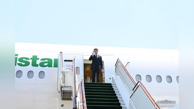 'Туркманистон президенти Сердар Бердимуҳамедов Тошкентга етиб келди'ning rasmi