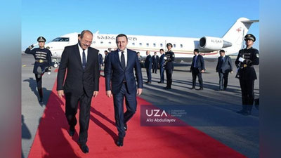 'Грузия бош вазири Ўзбекистонга келди'ning rasmi