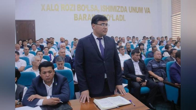 'Yangier shahriga hokim tayinlandi'ning rasmi