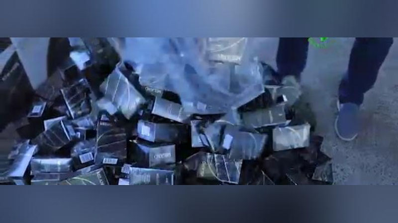 'Фарғонада умумий қиймати 200 млн. сўмдан ортиқ бўлган 20 минг 697 қути қалбаки сигареталар сотуви олди олинди (видео)'ning rasmi