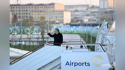 'Turkiy davlatlar tashkilotining Samarqand sammiti yakunlandi. Prezident Shavkat Mirziyoev Toshkentga qaytib keldi'ning rasmi