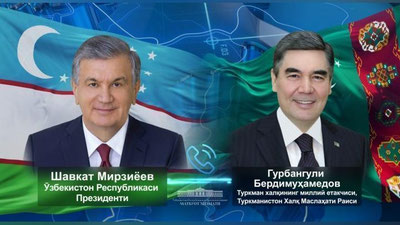 'O`zbekiston Turkmanistondan suyultirilgan gaz partiyasini oldi, evaziga zamonaviy tez yordam mashinalari jo`natildi'ning rasmi