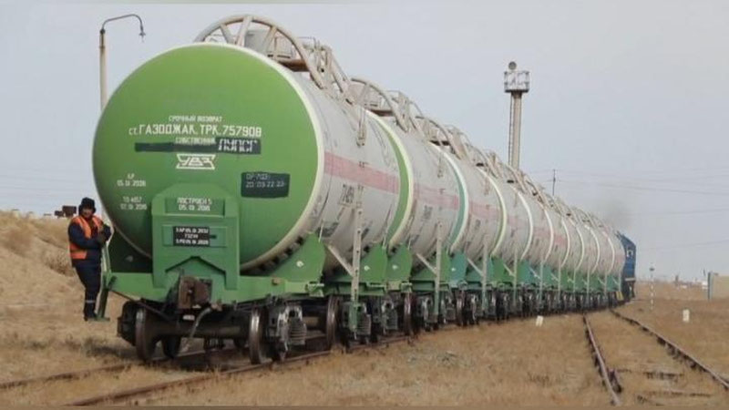 Изрображение 'Вагоны с бесплатным сжиженным газом прибыли из Туркменистана'