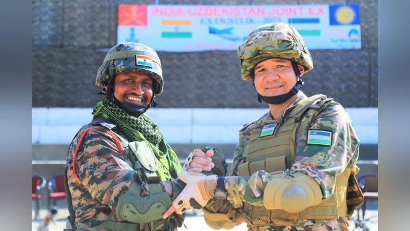 'Hindistonda o`tkazilayotgan o`zbek-hind hamkorlikdagi o`quv mashg`ulotiga start berildi'ning rasmi