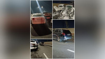 'Sergelida 5 ta mashina ishtirokida  YTH sodir bo`ldi (video)'ning rasmi