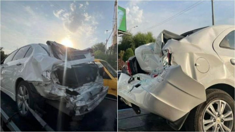'Toshkentda 12 ta mashina ishtirokida YTH sodir bo`ldi (video)'ning rasmi